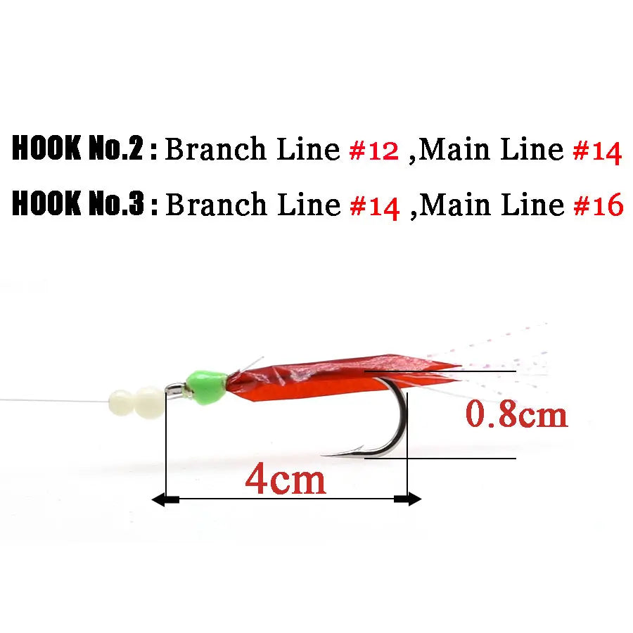 1 bag 9 hooks big sabiki hook, sea fishing string hooks assembly Vertical rig, menhaden, ribbonfish or mullet, skewered mackerel