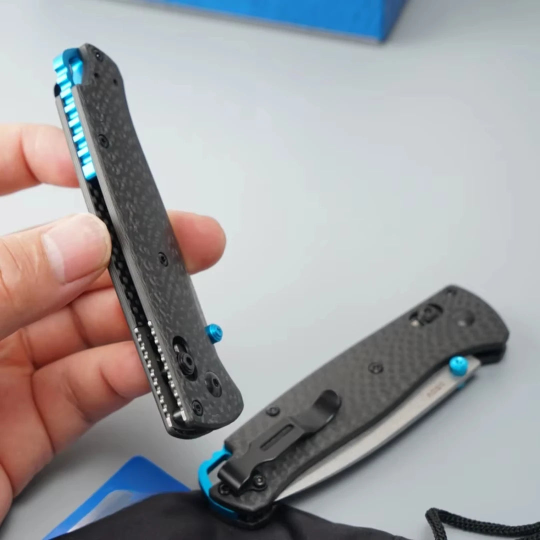 BM 535 Bugout Ax Lock Folding Knife, S90V / Damascus Blade Outdoor Camping Hiking EDC Fishing Knife Jungle Adventure Tool Gift