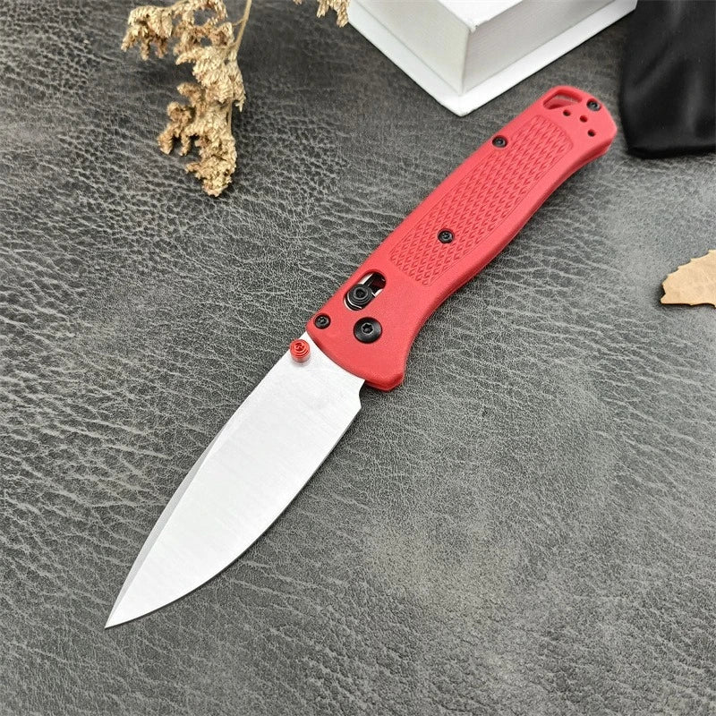 BM 535 Bugout Axle Lock Folding Knife 440c Steel Blade Jungle Adventure EDC Hunting Knife Outdoor Camping Hiking Fishing Tool