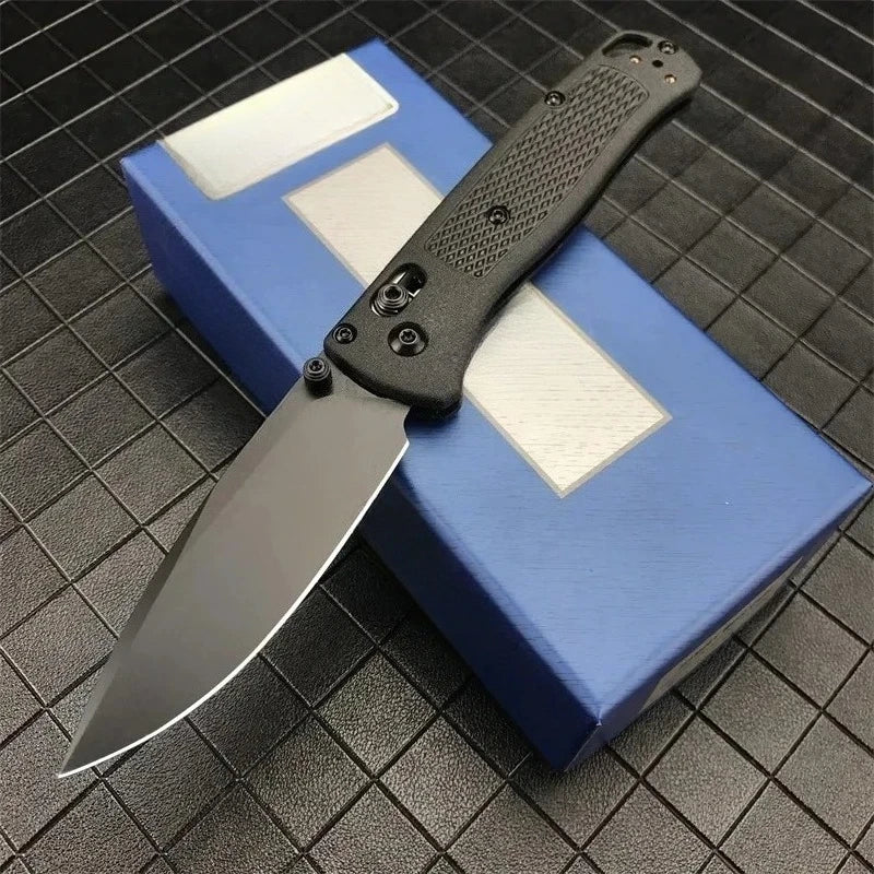 BM 535 Bugout Axle Lock Folding Knife 440c Steel Blade Jungle Adventure EDC Hunting Knife Outdoor Camping Hiking Fishing Tool