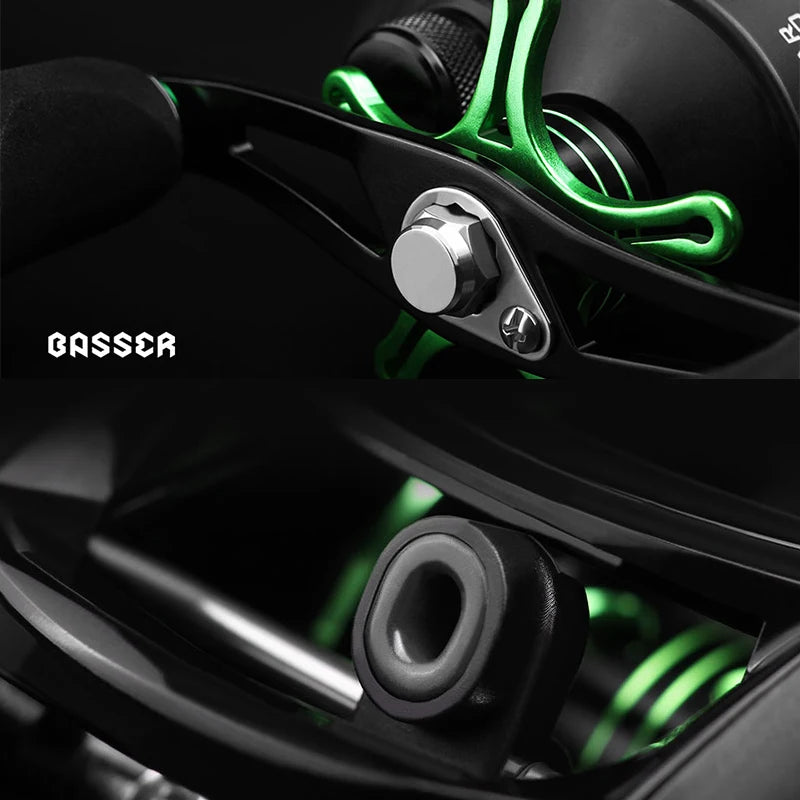LINNHUE Best Baitcasting Reel BS2000 8.1:1 High Speed Spare Spool Reel Fishing Saltwater Fresh Fishing Casting Fishing Reel