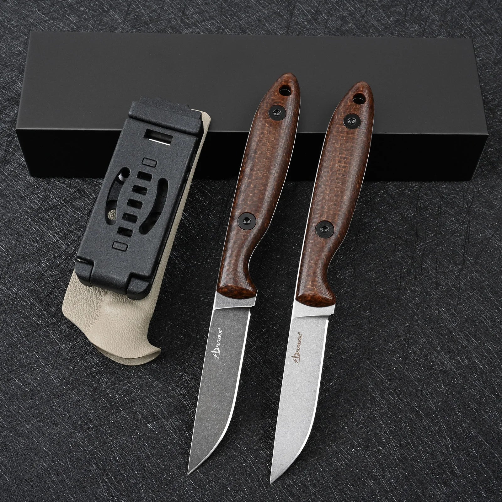 SDOKEDC Knives DC53 Steel Fixed Blade Knife Micarta Handle For Mens Gift EDC Outdoor Survival Camping Fishing