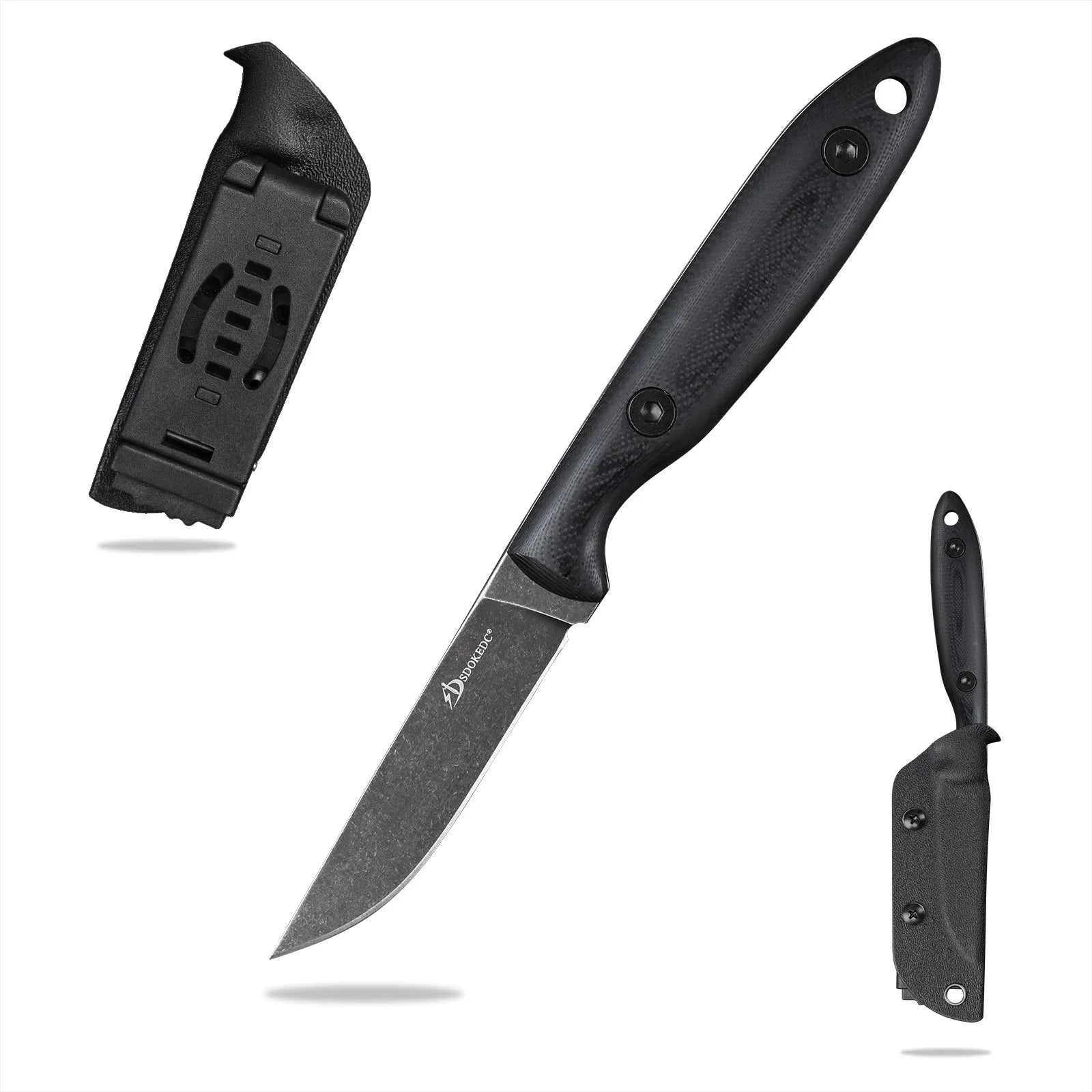 SDOKEDC Knives DC53 Steel Fixed Blade Knife Micarta Handle For Mens Gift EDC Outdoor Survival Camping Fishing