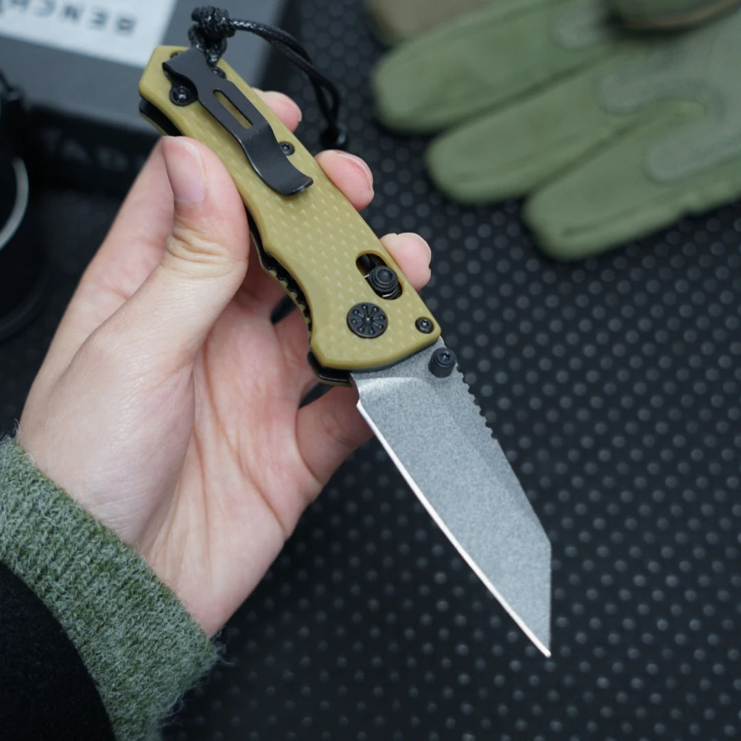 BM 290 model outdoor small knife, multifunctional folding knife, outdoor camping and fishing, men's and women's gifts, collector