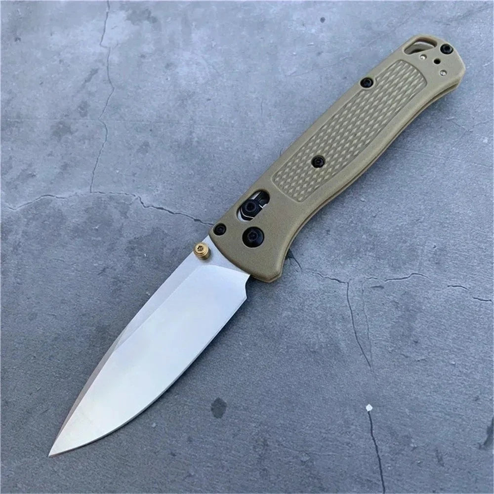 BM 535 Bugout Axle Lock Folding Knife 440c Steel Blade Jungle Adventure EDC Hunting Knife Outdoor Camping Hiking Fishing Tool