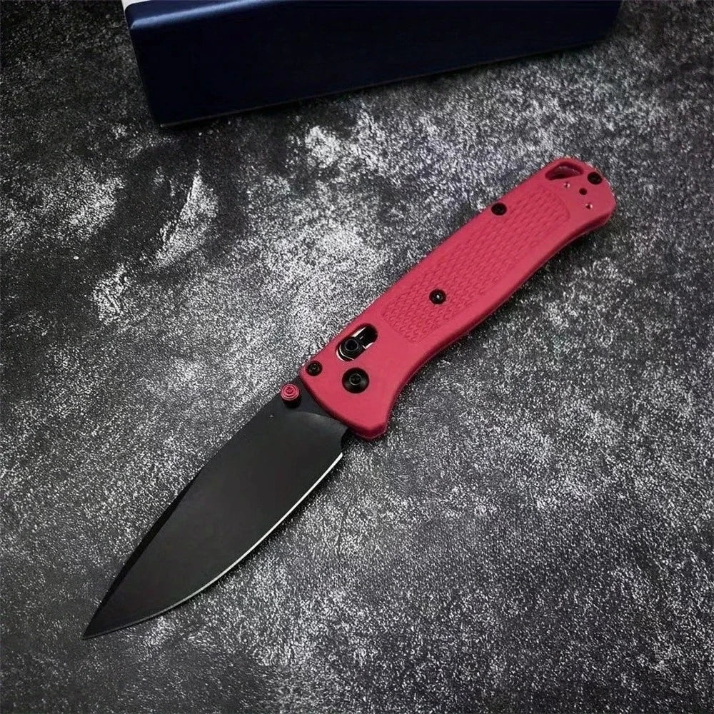 BM 535 Bugout Axle Lock Folding Knife 440c Steel Blade Jungle Adventure EDC Hunting Knife Outdoor Camping Hiking Fishing Tool