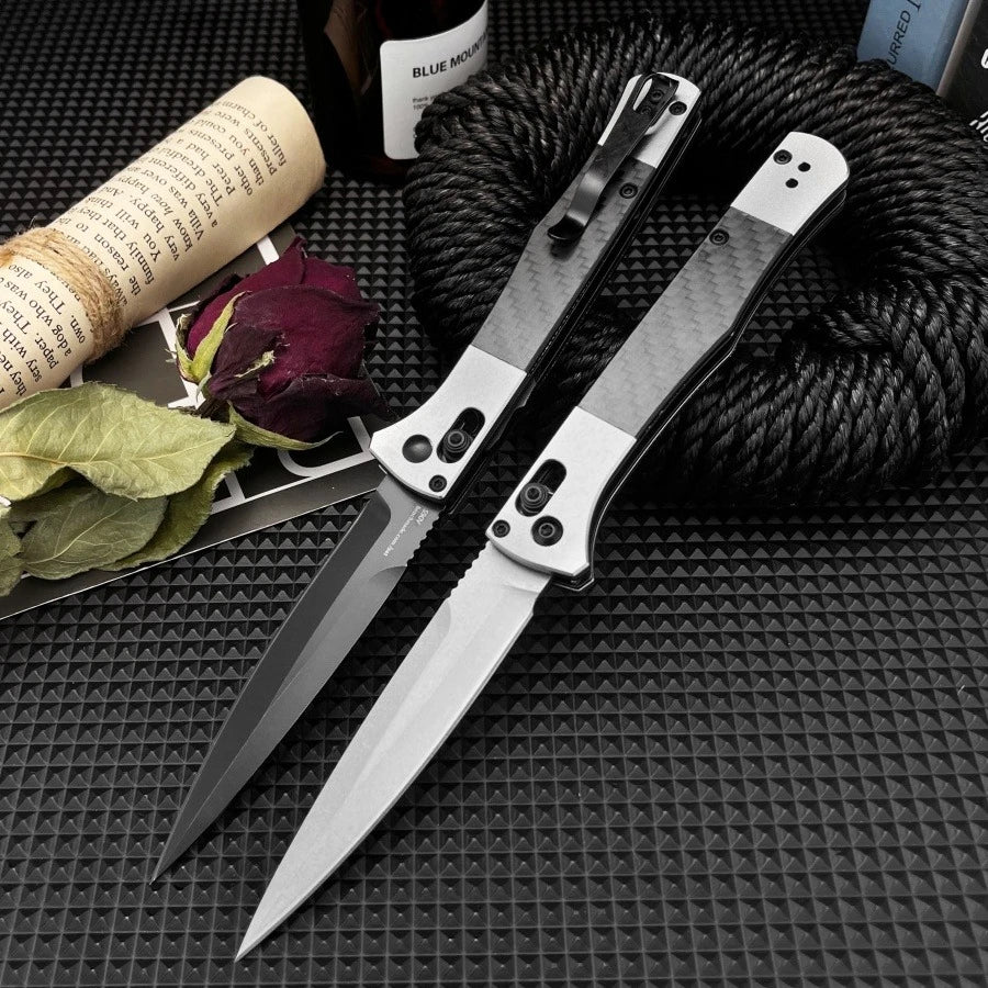 BM 4170 Foldable Knife CPM-S90V Blade T6061 Aluminum Handle Outdoor Hiking Portable Fruit Knife Multi-functional Fishing Knife